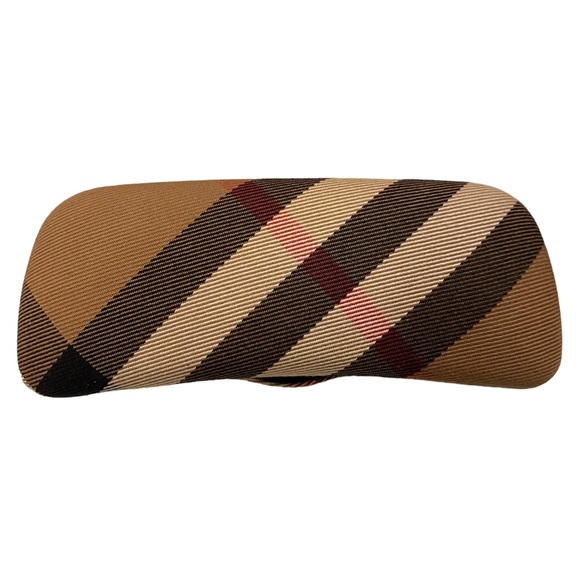 🇮🇹Burberry~Black/Plaid Signature Clear Eyeglasses with Fabric Clamshell Case - Picture 11 of 16